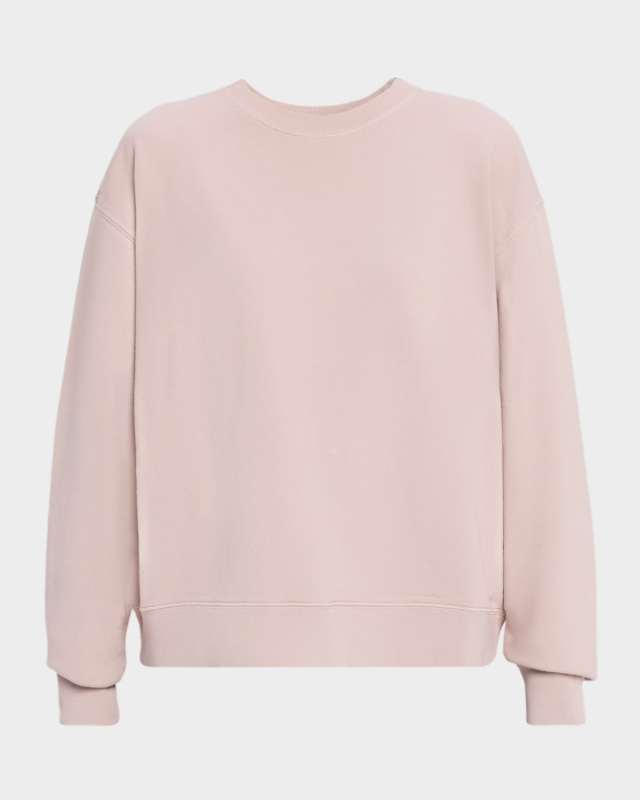 Reverse Logo Cotton Crewneck Sweatshirt